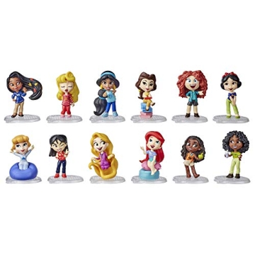 Disney Princess Comics Minis Comfy Squad Collection Pack - 12 Collectible Dolls for Imaginative Play