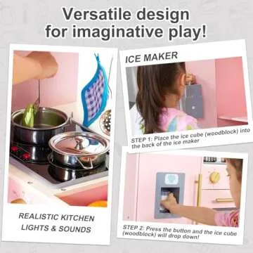 inFUNSAME Kids Play Kitchen - Realistic Toy Set for Little Chefs