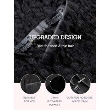 Flooyeer Seamless Clip-in Hair Extensions for Women