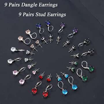 KesaPlan Hypoallergenic Multicolor Dangle Earrings for Women