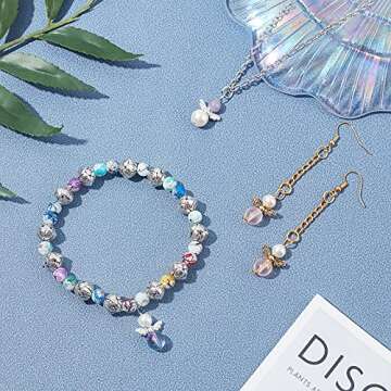 PH PandaHall 200pcs Angel Wing Beads Silver Golden Tibetan Alloy Beads Fairy Wing Spacer Beads for Christmas Wedding Decoration DIY Jewelry Making(14mm Hole: 1.5mm)