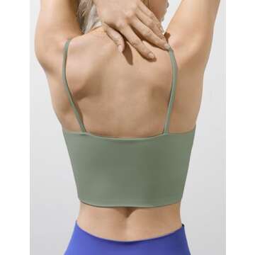 SIXIM Seamless Camisole with Built-in Bra for Women