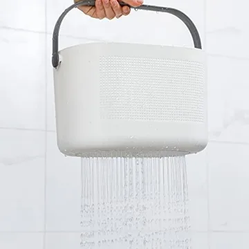 UUJOLY Plastic Shower Caddy Organizer Baskets, Grey