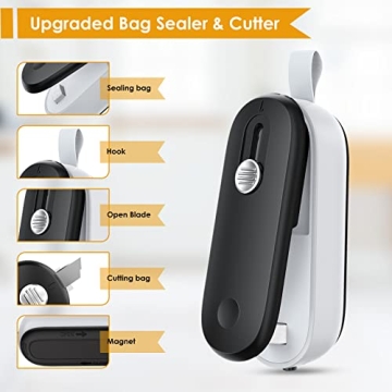 FEPPO 2 in 1 Mini Bag Sealer for Food Storage