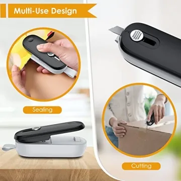 FEPPO 2 in 1 Mini Bag Sealer for Food Storage