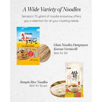 SEMPIO Rice Noodles - Authentic Gluten-Free Korean Noodles