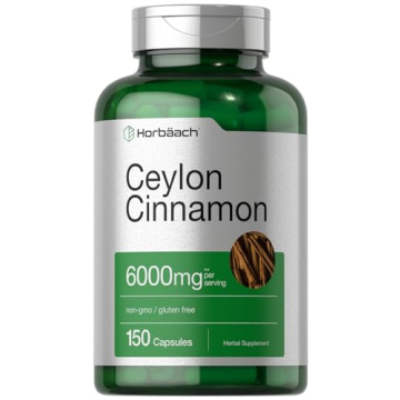 Horbaach Ceylon Cinnamon 6000mg Capsules | Non-GMO & Gluten Free