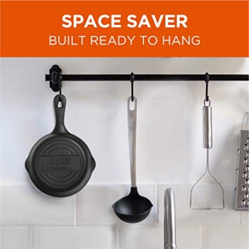 COMMERCIAL CHEF 6.5 Inch Cast Iron Skillet Versatile Cookware