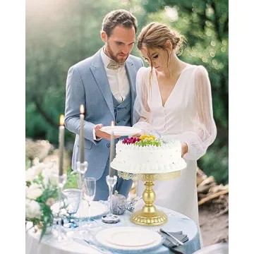 Elegant 5Pcs Gold Cake Stand Set for Events