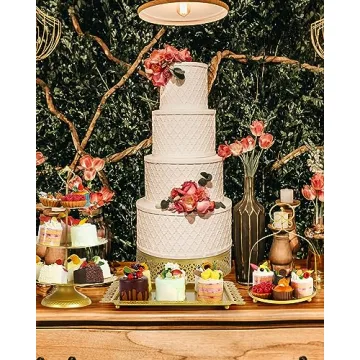Elegant 5Pcs Gold Cake Stand Set for Events