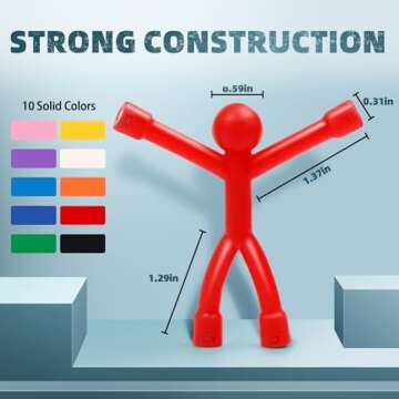 VNDUEEY Fridge Magnets Man,10 Pack Refrigerator Magnets for Adults, Cool Magnetic People Magnets Fri...