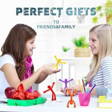 VNDUEEY Fridge Magnets Man,10 Pack Refrigerator Magnets for Adults, Cool Magnetic People Magnets Fridge, Colorful Solid Humanoid Magnetic Toys for Boys Girls Gifts, Magnets for Office Locker Decor