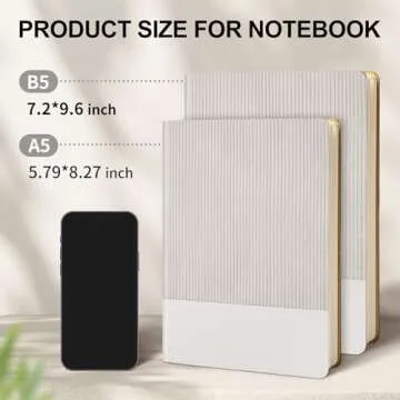 Premium TSFPapier Lined Notebook Journal - A5 Leather Journal with 216 Pages