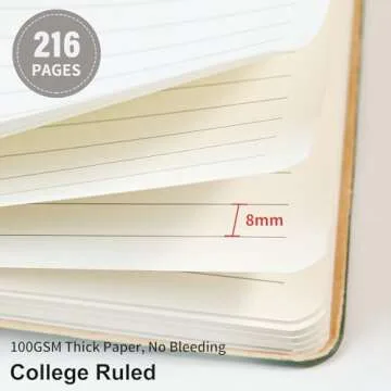 Stylish TSFPapier Lined Notebook for Work and Journaling