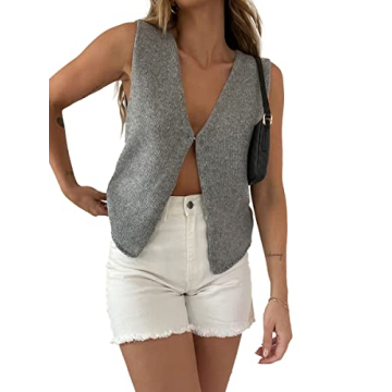 Fernvia Y2k Crochet Vest Top - Stylish & Versatile