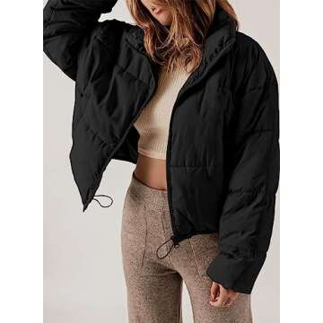 Stylish Dokotoo Puffer Jacket for Cozy Fall Wear with Pockets