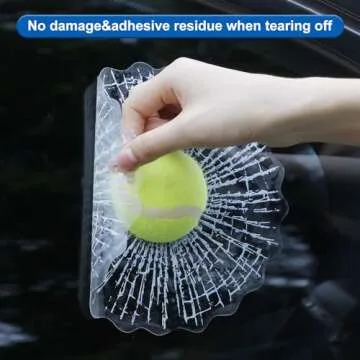 Funny COGEEK 3D Broken Glass Sticker for Cars