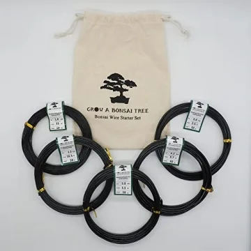 Anodized Aluminum Bonsai Training Wire 5-Size Starter Set