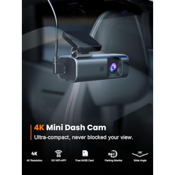 Galphi 4K Dash Cam Front, 5G WiFi Built-in, Compact Dash Camera with Night Vision and Loop Recording