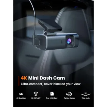 Galphi 4K Dash Cam Front, 5G WiFi Built-in, Compact Dash Camera with Night Vision and Loop Recording