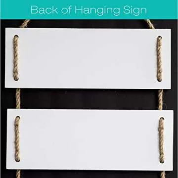 EXCELLO GLOBAL PRODUCTS Large Hanging Wall Sign: Rustic Wooden Decor (Home, Family, Love, Laugh, Live, Happiness) Hanging Wood Wall Decoration (11.75" x 32")