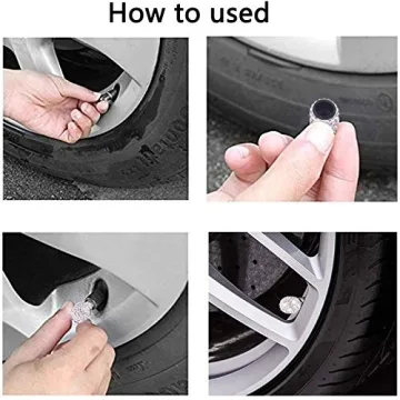 Luxury Crystal Rhinestone Tire Valve Caps for Cars