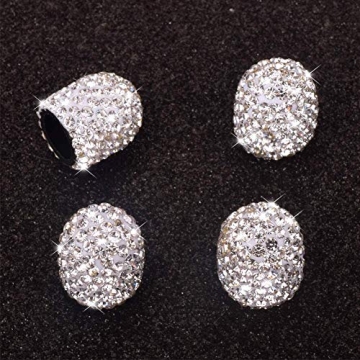 Luxury Crystal Rhinestone Tire Valve Caps for Cars