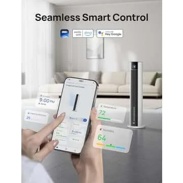 Dreo Tower Fan with Smart Controls and Powerful Cooling