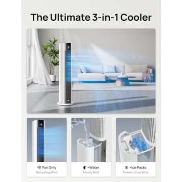 Dreo Tower Fan with Smart Controls and Powerful Cooling