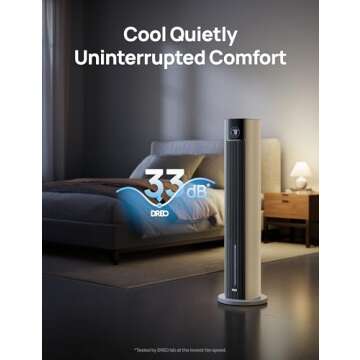 Dreo Tower Fan with Smart Controls and Powerful Cooling