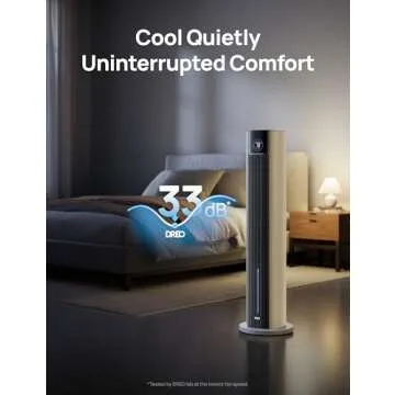 Dreo Tower Fan with Smart Controls and Powerful Cooling
