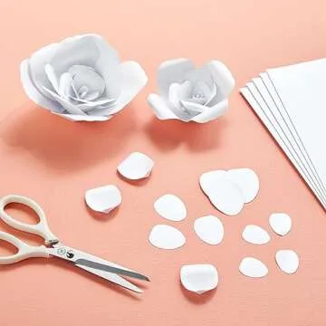 White Metallic Paper - 96 Sheet Shimmer Papers, Letter Size 8.5x11, Double Sided, Laser Printer Compatible, Perfect for Wedding, Baby Shower, Birthday Invitations, Craft