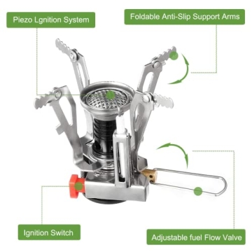 G4Free 15 PCS Camping Cookware Set for Outdoor Cooking