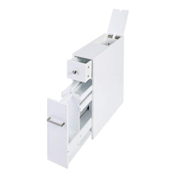 Spirich Home Slim Bathroom Storage Cabinet for Compact Spaces