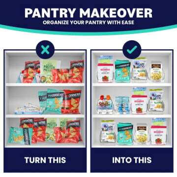 ELTOW Snack Organizer 4-Pack - Customizable Storage Solution