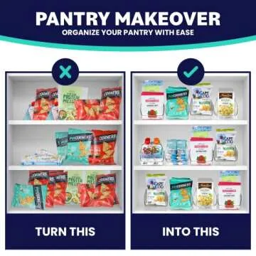 ELTOW Snack Organizer 4-Pack - Customizable Storage Solution