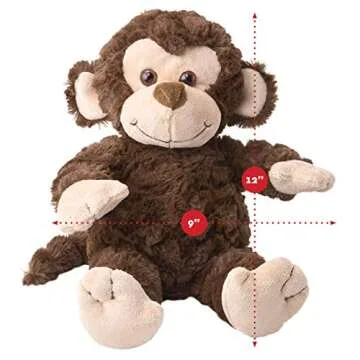 Dragon Drew Elephant and Monkey Stuffed Animals - 2 Soft Plush Animal Toys for Baby, Toddler and Kids - Cute and Cuddly Friends for Boy or Girl - Great Gift for Easter, Christmas, Birthday