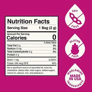 VitaCup® Beauty Tea Bags 14ct w/ Caffeine Free, Collagen, Biotin, Vitamins for Hair Skin and Nails in Sealed Single Serve Tea Sachet Bag