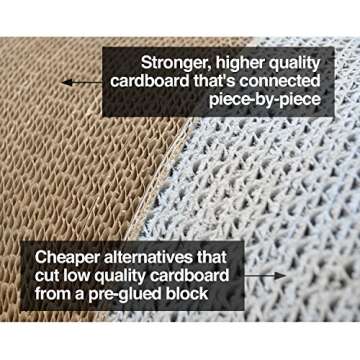 Durable PetFusion Ultimate Cat Scratcher Lounge for Cats