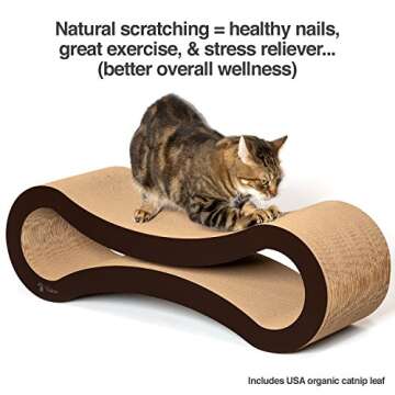 Durable PetFusion Ultimate Cat Scratcher Lounge for Cats