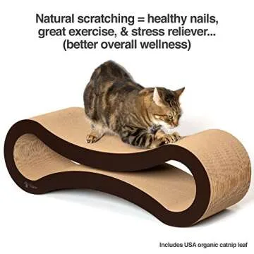Durable PetFusion Ultimate Cat Scratcher Lounge for Cats