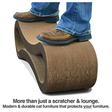 Durable PetFusion Ultimate Cat Scratcher Lounge for Cats
