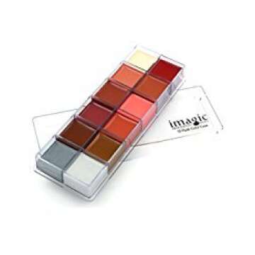 Body Painting Flash Tattoo Imagic Brand 12 Colors Face Paint Palette Halloween Makeup Temporary Tato...