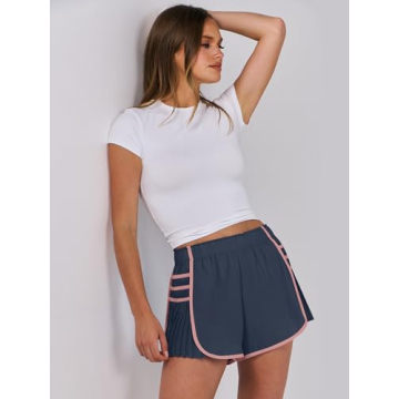 Caracilia Women's Flowing Workout Shorts - Trendy Summer Style