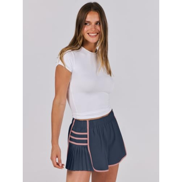 Caracilia Women's Flowing Workout Shorts - Trendy Summer Style