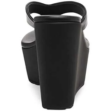 Jessica Simpson Women's Stilla Platform Wedge Sandal, Black, 10