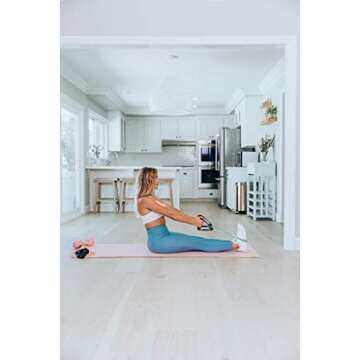 Love Sweat Fitness Resistance Tube Bands | Set of 2 Long Exercise Bands with Handles + Carry Bag | Light and Heavy Exercise Cords