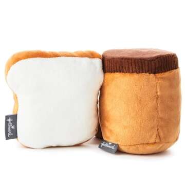 Hallmark Better Together 5" Magnetic Plush Toys (Peanut Butter and Jelly) Gifts for Christmas, Anniversary, Valentine's Day
