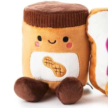 Hallmark Better Together 5" Magnetic Plush Toys (Peanut Butter and Jelly) Gifts for Christmas, Anniversary, Valentine's Day