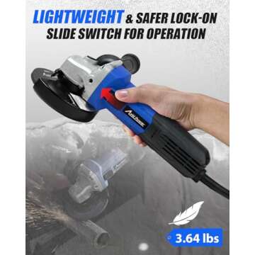 AVID POWER Angle Grinder with Powerful 7.5 Amp Motor